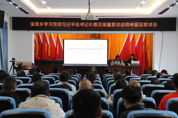 牢记嘱托 感恩奋进 | 洼垤乡召开学习贯彻习近平总书记考察云南重要讲话精神宣讲会